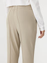 Bassike | Twill Flared Pant - Light Tan