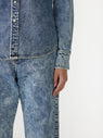 Bassike | Denim Darted Western Shirt - Indigo Motley