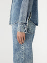 Bassike | Denim Darted Western Shirt - Indigo Motley