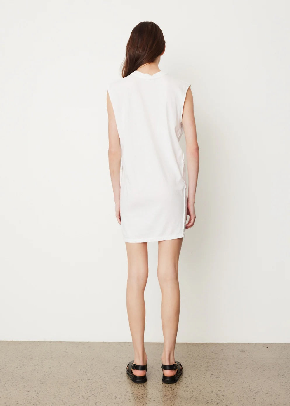 Bassike | Slouch Reverse Tank Dress - White