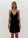 Bassike | Textured V Neck Camisole - Black