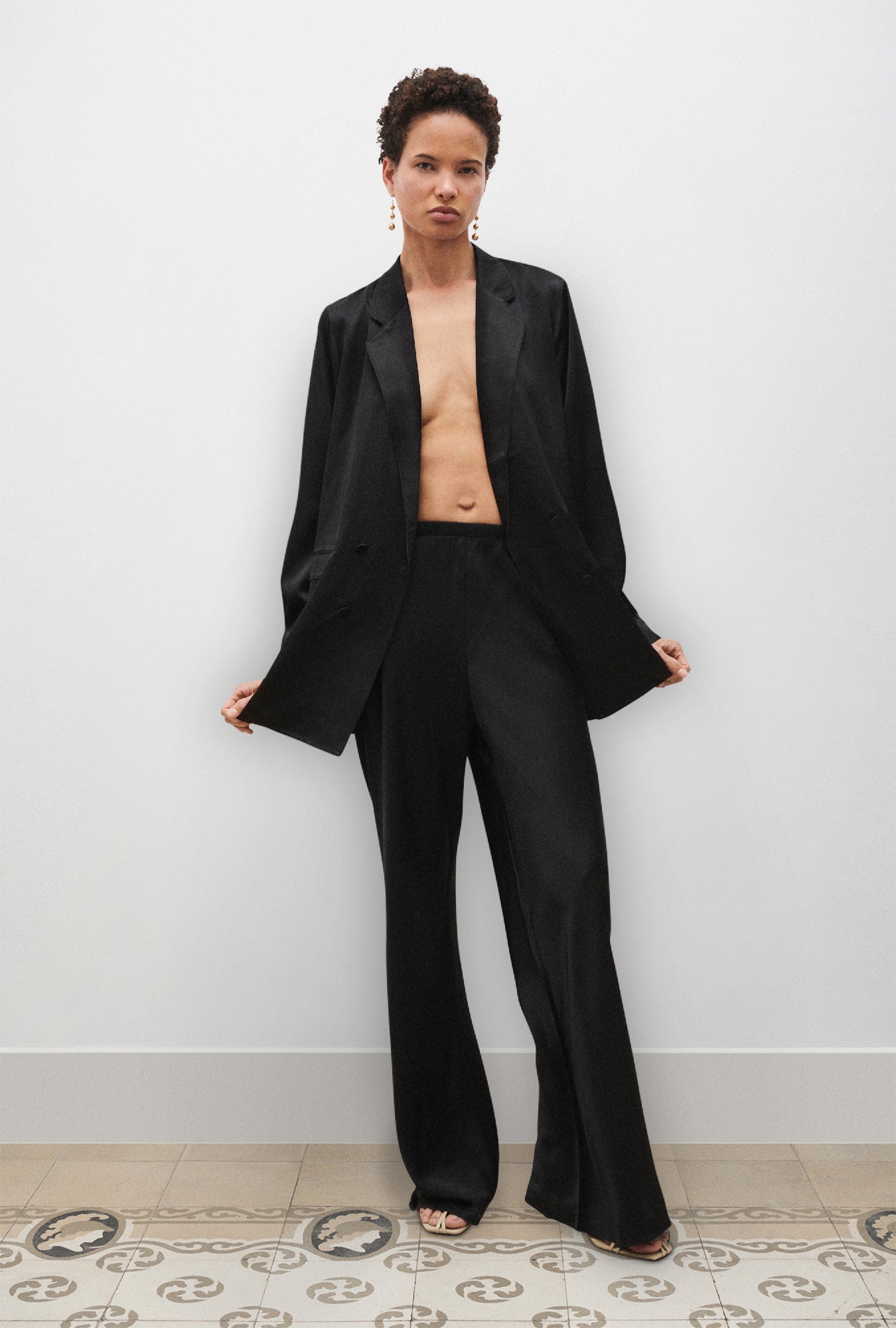 Silk Laundry | New Bias Cut Pants - Black