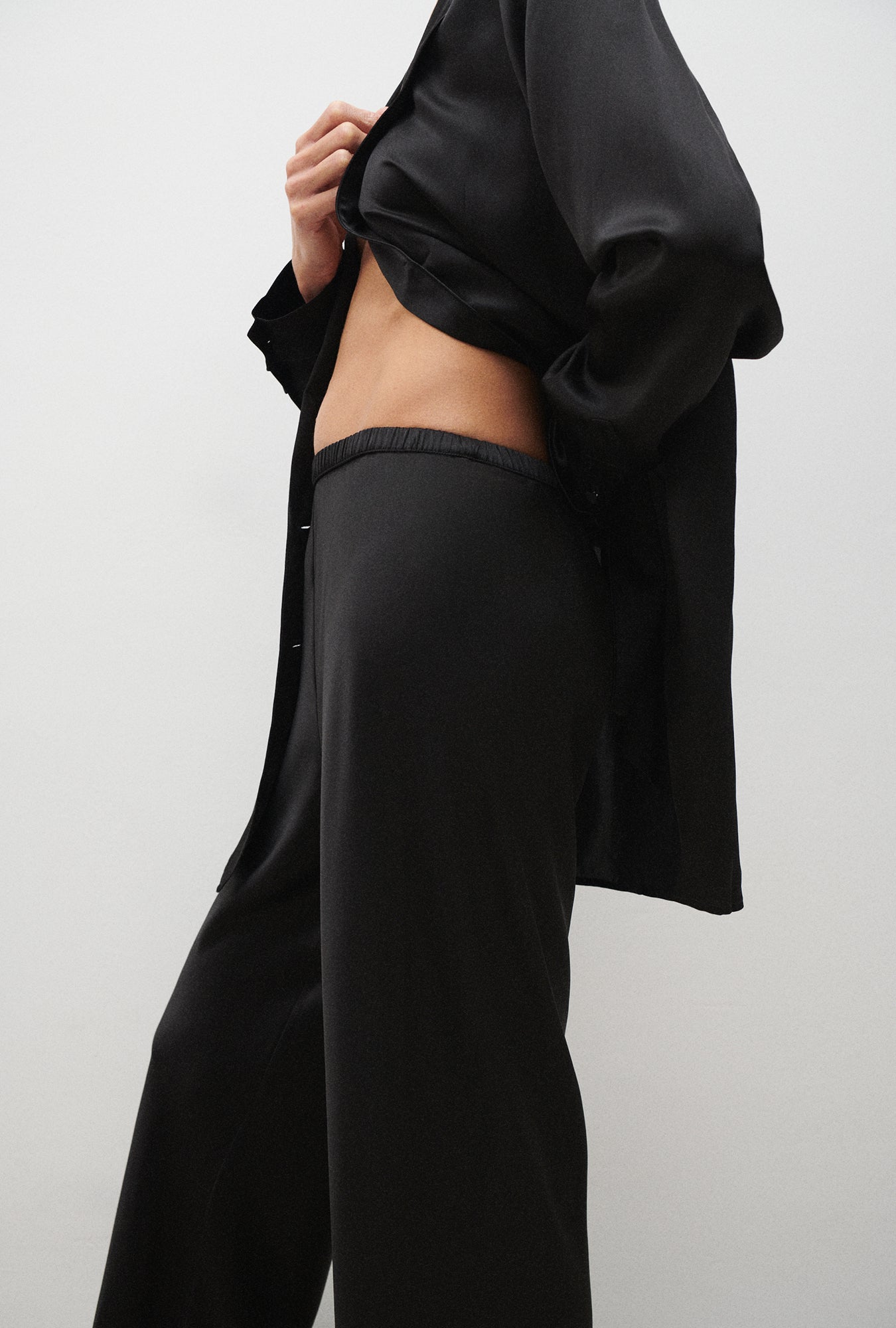 Silk Laundry | New Bias Cut Pants - Black