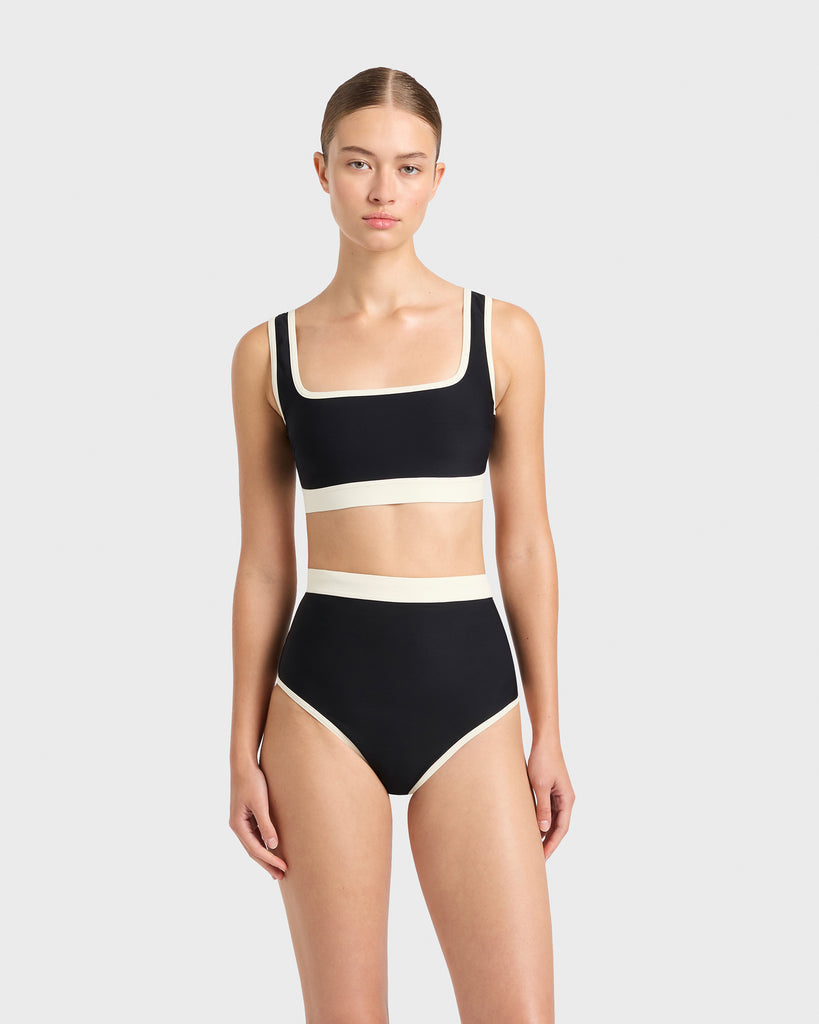 Bondi Born | Hayden Bikini Top - Black