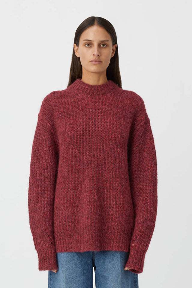 Camilla And Marc | Tasmin Boyfriend Jumper - Magenta