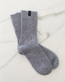 Dear Dylan | Wool Home Socks - Grey Marle