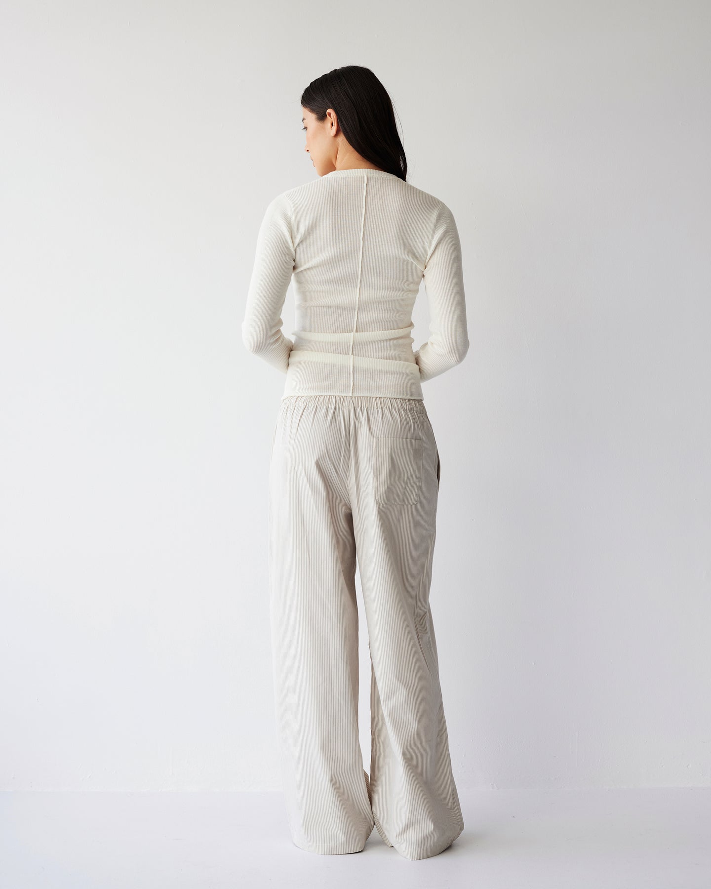 Dear Dylan | Boxer Pant - Chai Stripe