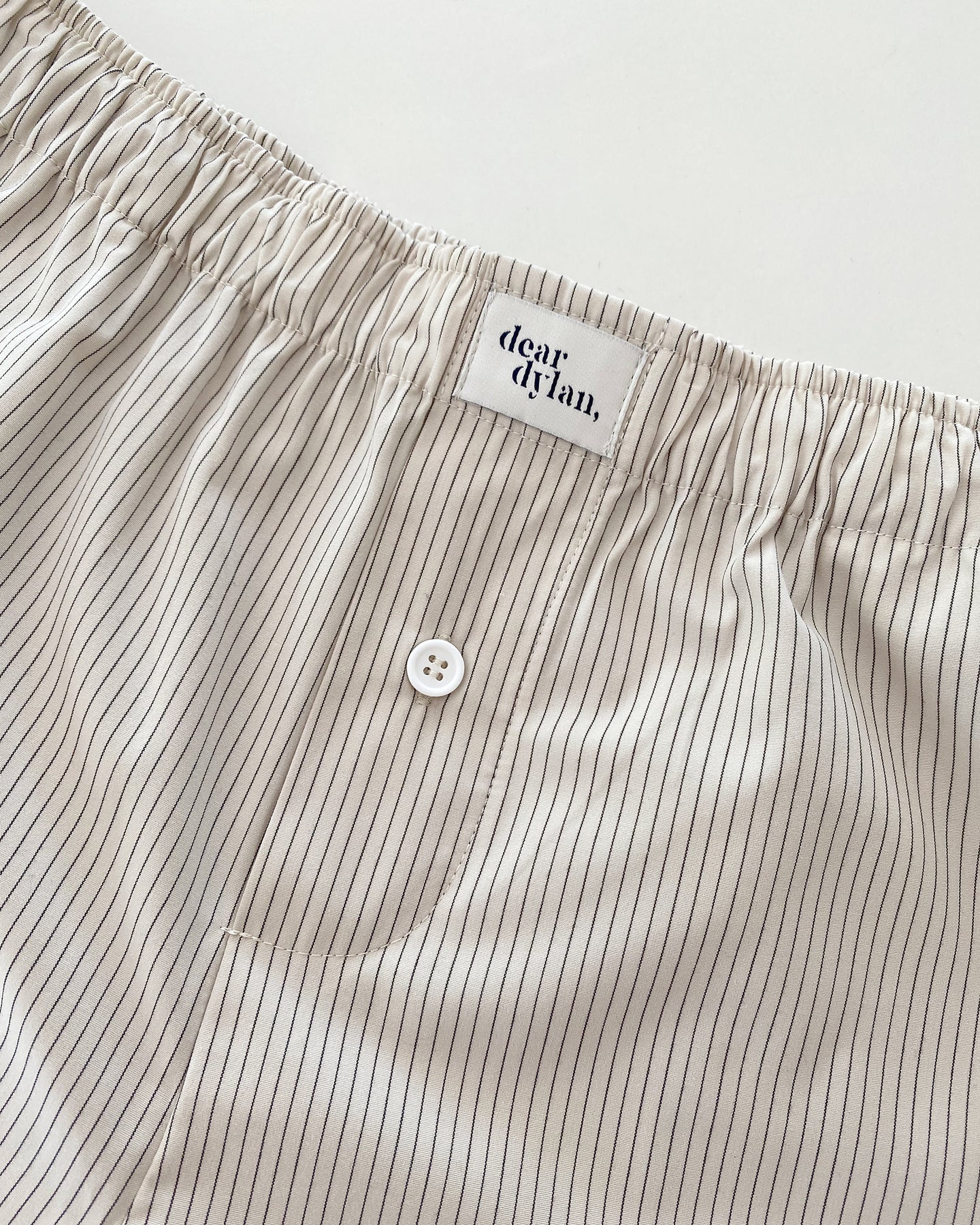 Dear Dylan | Boxer Pant - Chai Stripe