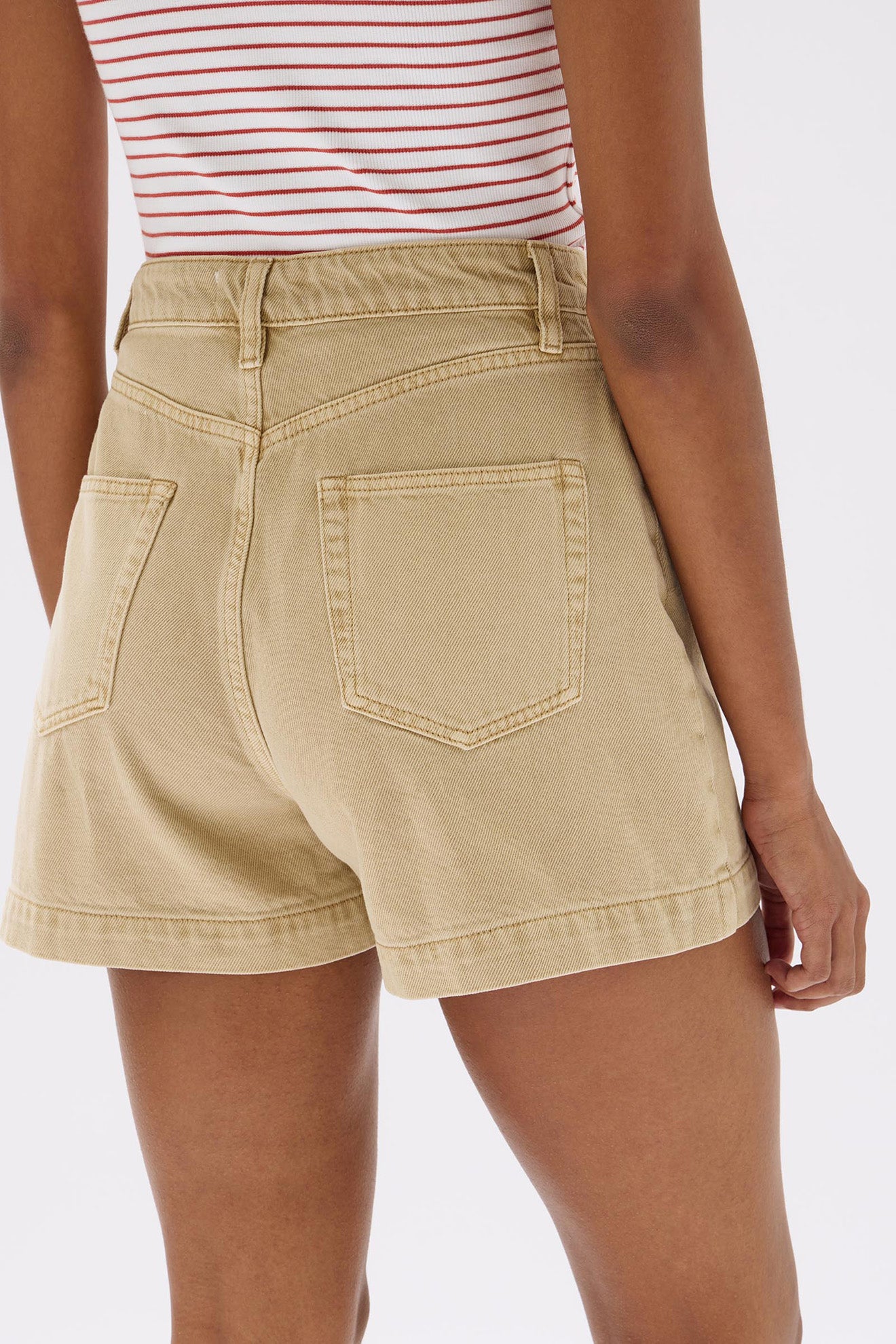 Assembly Label | Boxy Denim Short - Tan