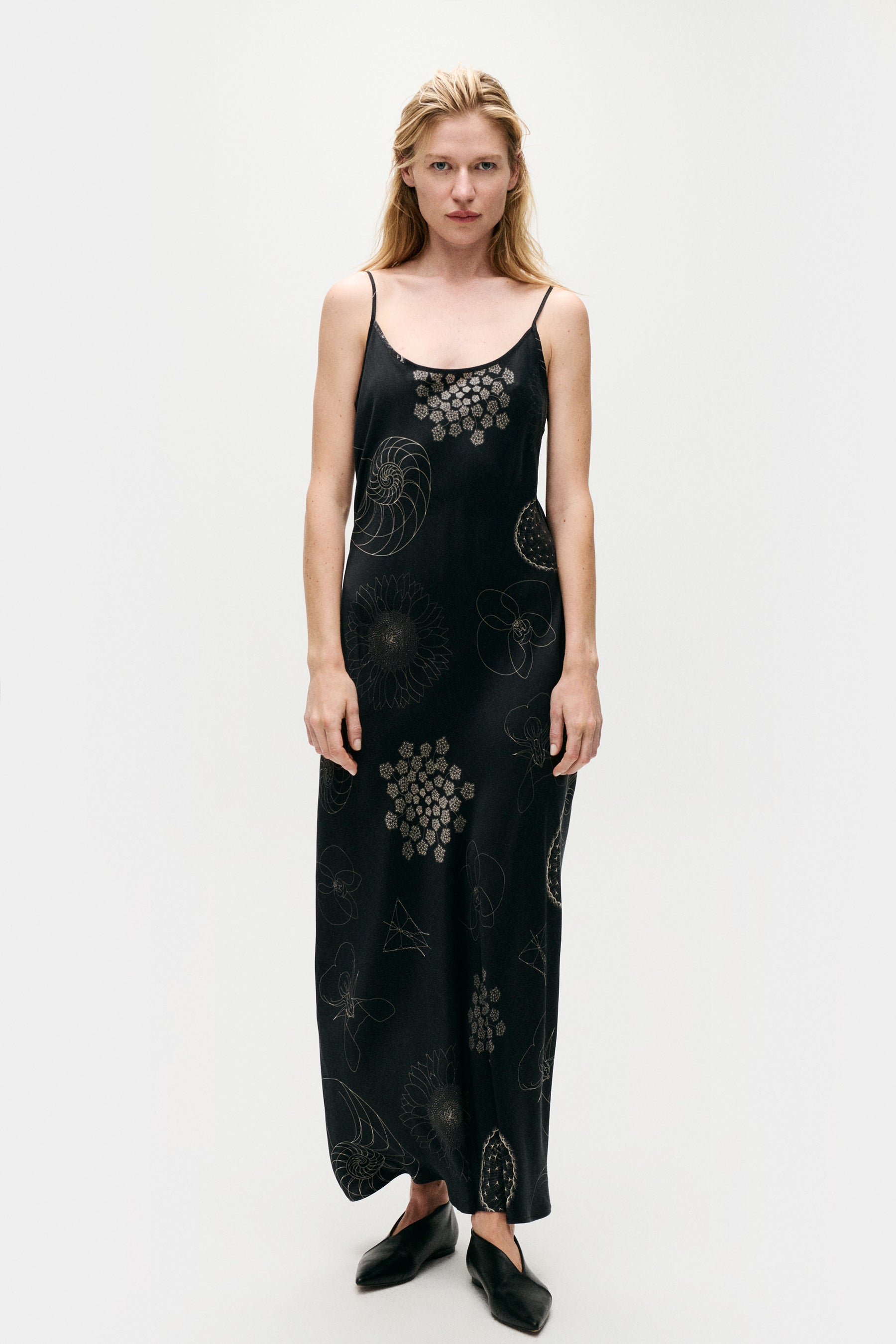 Silk Laundry | 1996 Dress - Fibonacci Black