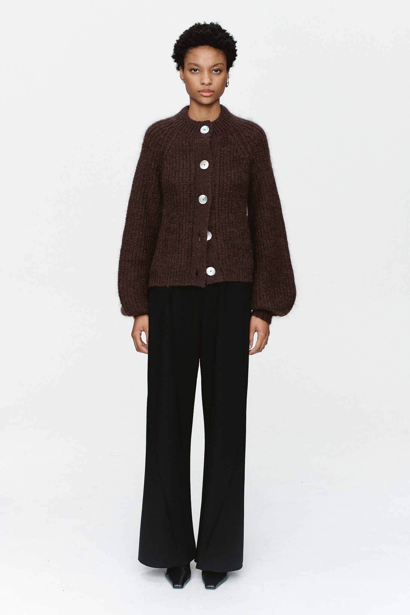 Marle | Cait Cardigan - Chocolate