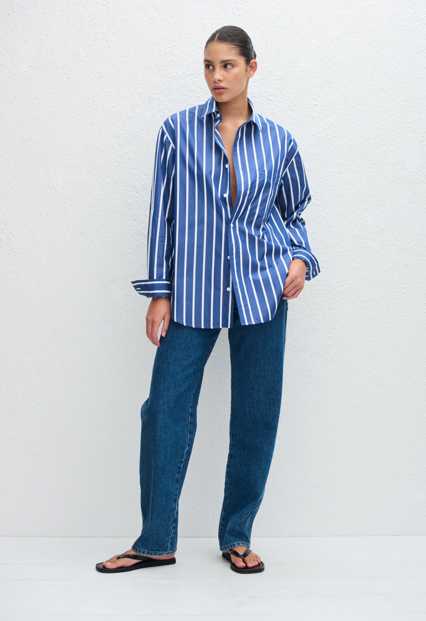 Matteau | Classic Stripe Shirt - Marine