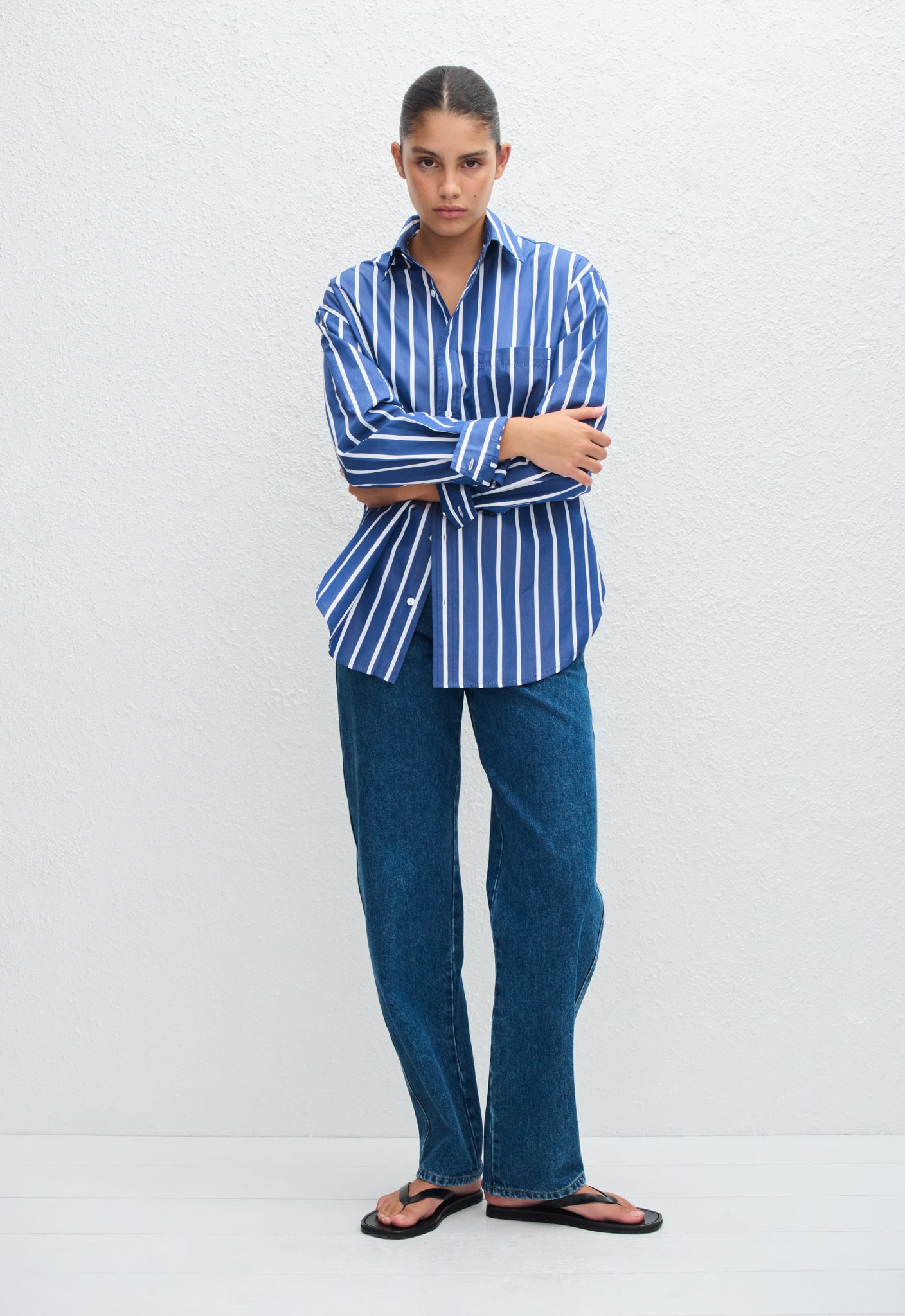 Matteau | Classic Stripe Shirt - Marine