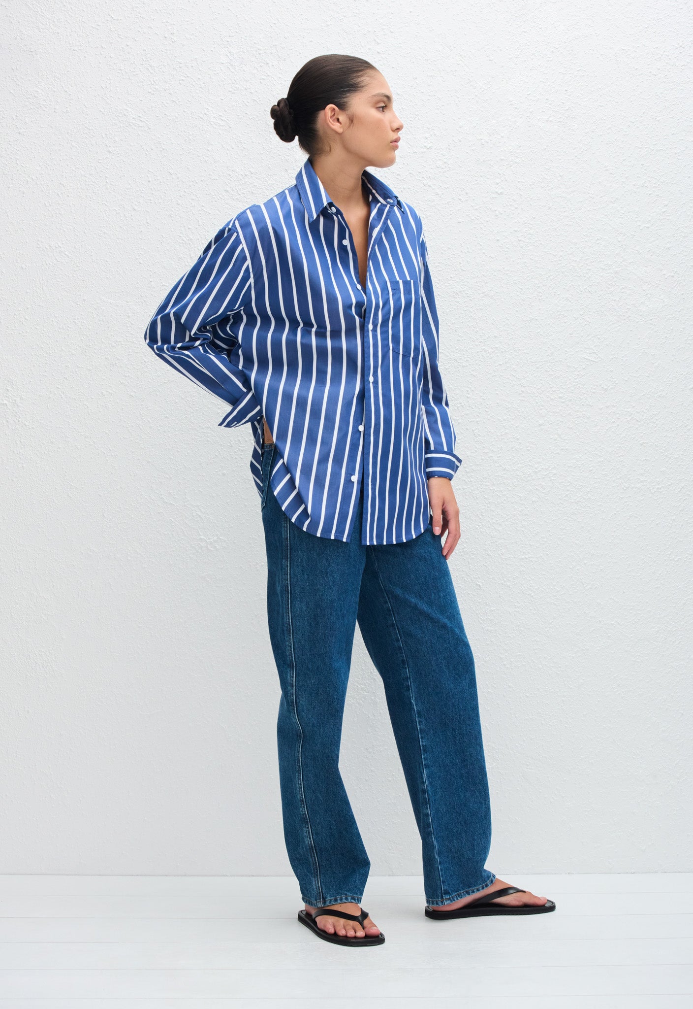 Matteau | Classic Stripe Shirt - Marine