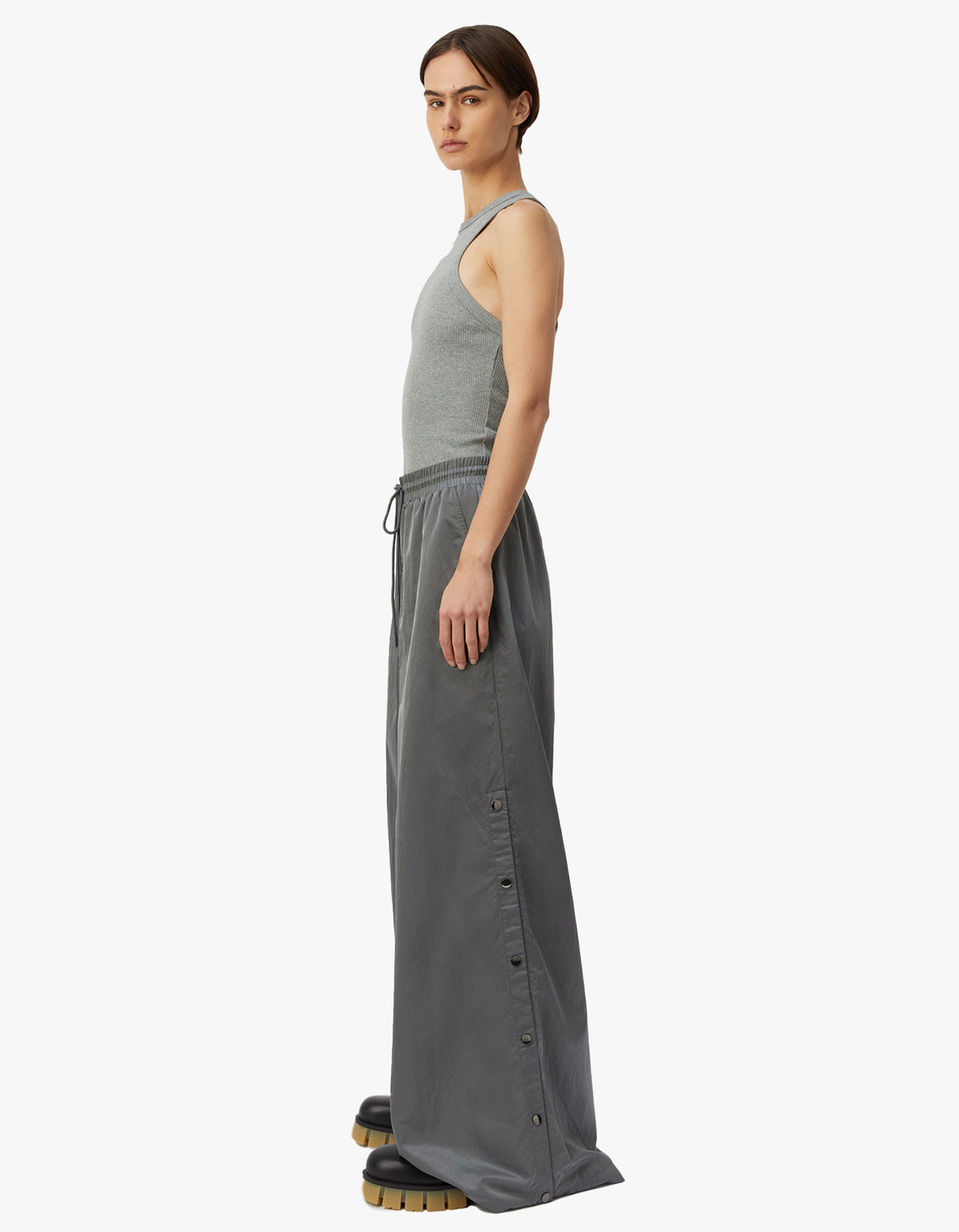 Camilla And Marc | Nora Rib Tank - Grey Marle