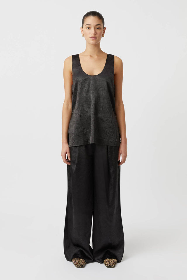 Camilla and Marc | Allire Satin Top - Black