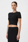 Camilla And Marc | Chara Knit Crop Tee - Black