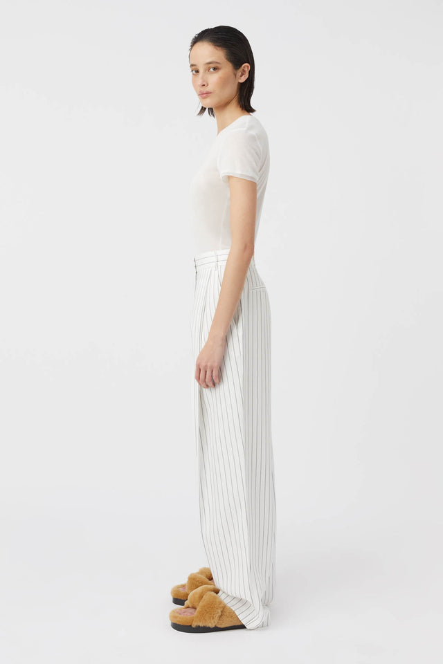 Camilla and Marc | Jagger Trouser - White Pinstripe