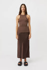 Camilla And Marc | Nora Rib Tank - Dark Chocolate