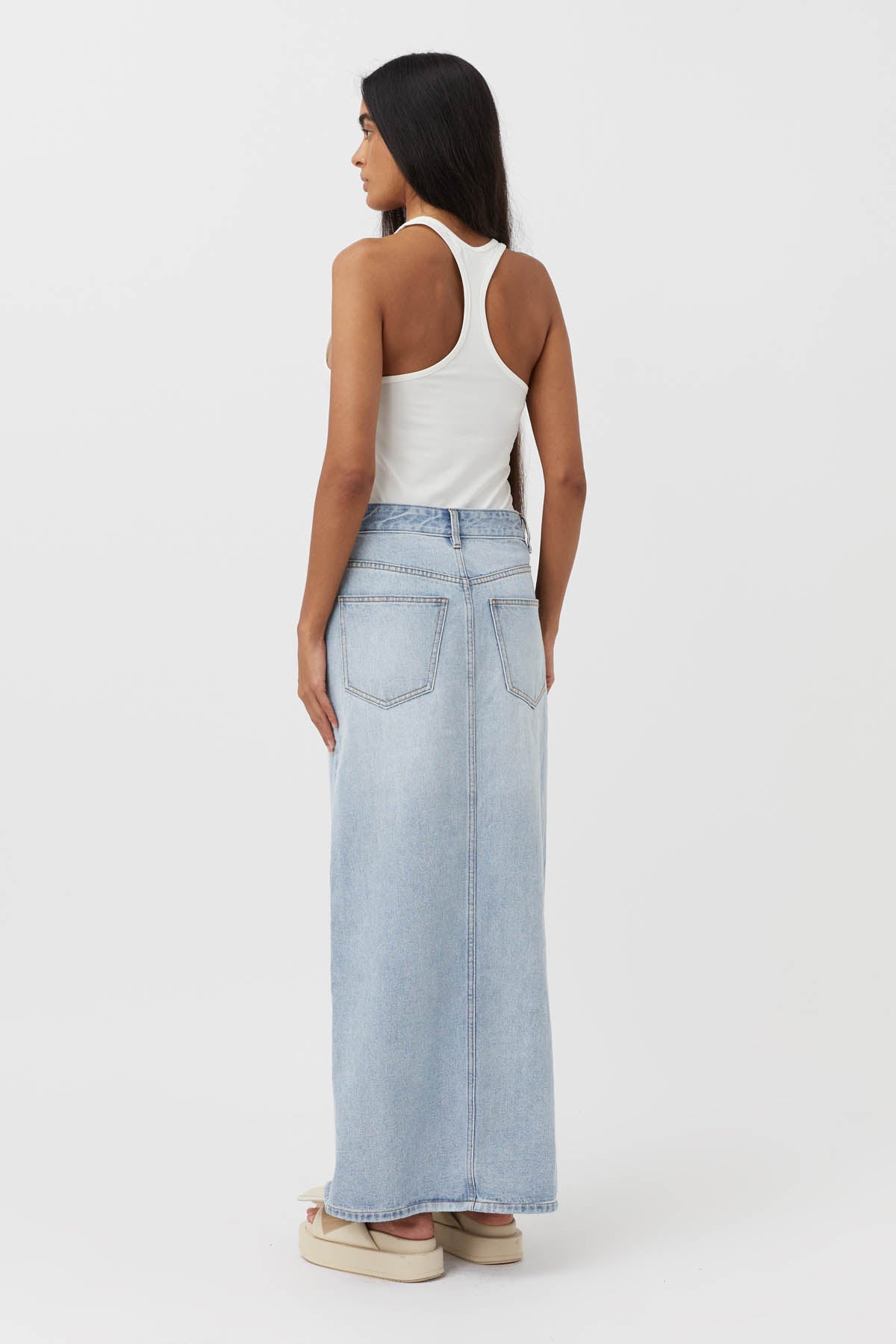 Camilla & Marc | Phoebe Maxi Skirt - Washed Blue