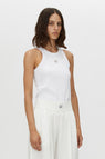 Camilla and Marc | Bloom Embroidered Tank - White