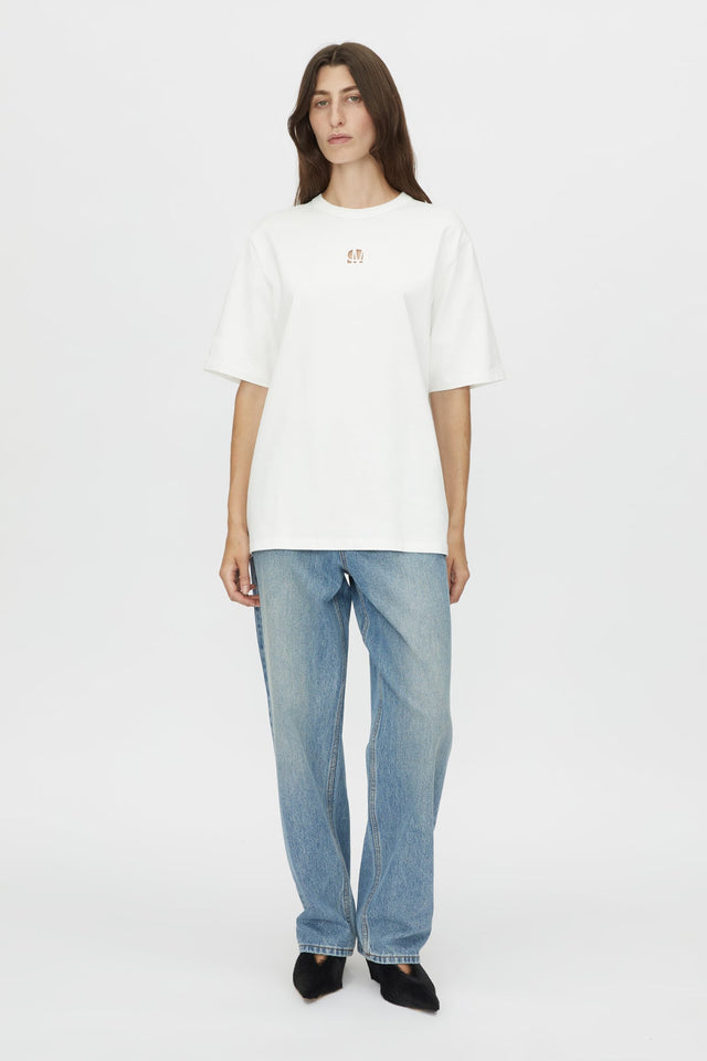 Camilla and Marc | Bloom Embroidered Tee - White