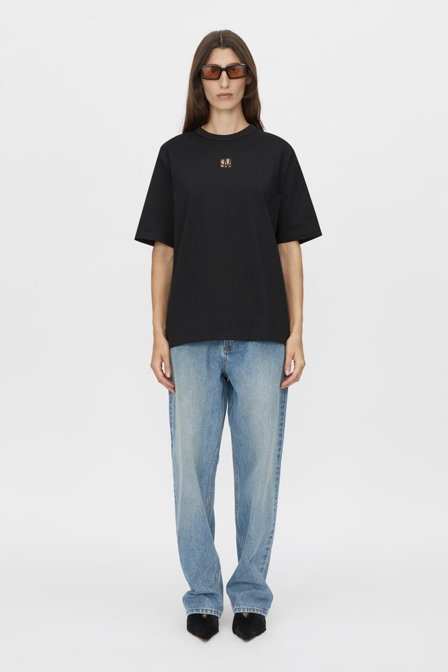 Camilla and Marc | Bloom Embroidered Tee - Black