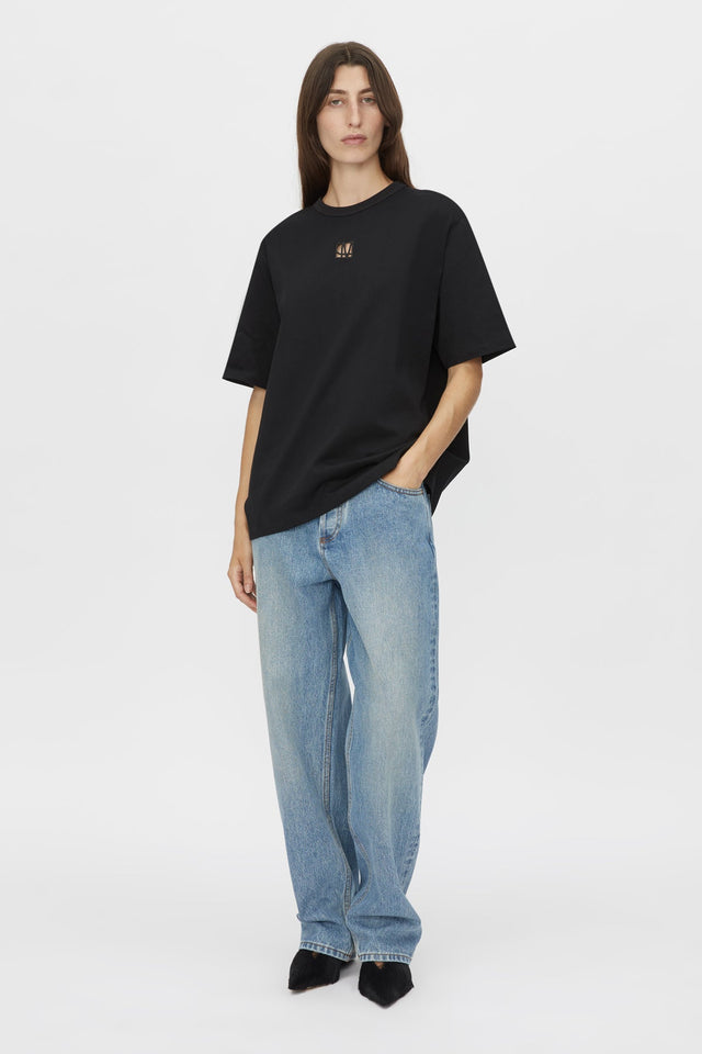 Camilla and Marc | Bloom Embroidered Tee - Black