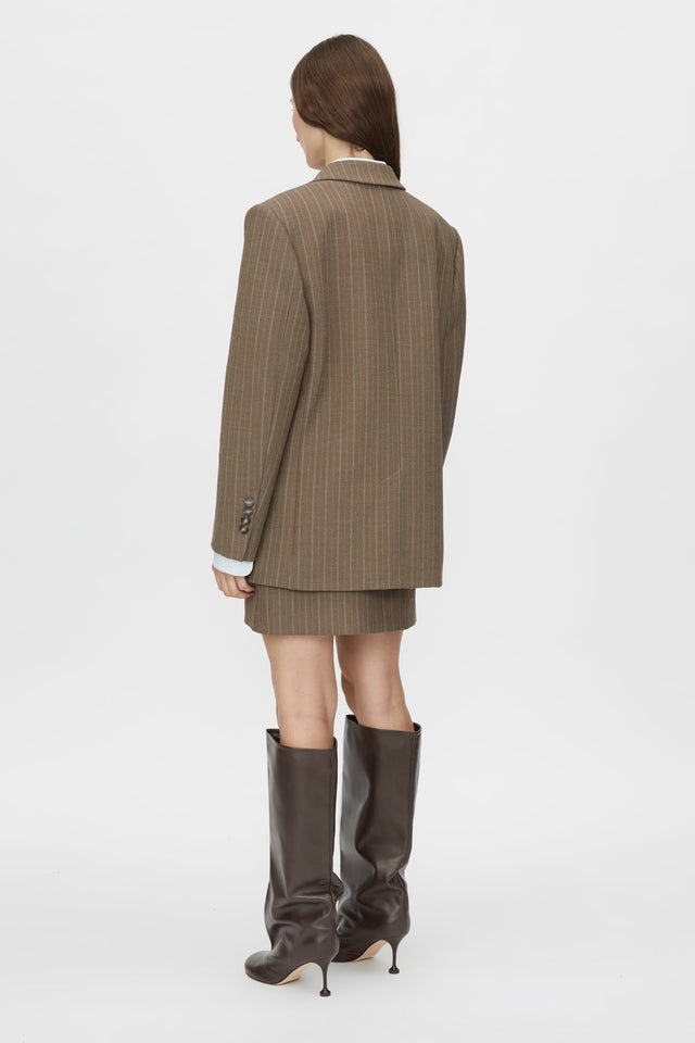 Camilla and Marc | Calone Blazer - Chestnut Stripe