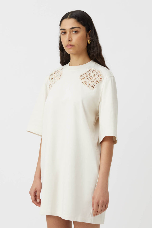 Camilla and Marc | Caterina Applique Tee Dress - Ivory