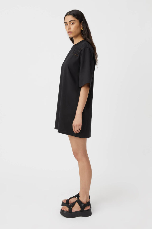 Camilla and Marc | Caterina Applique Tee Dress - Black