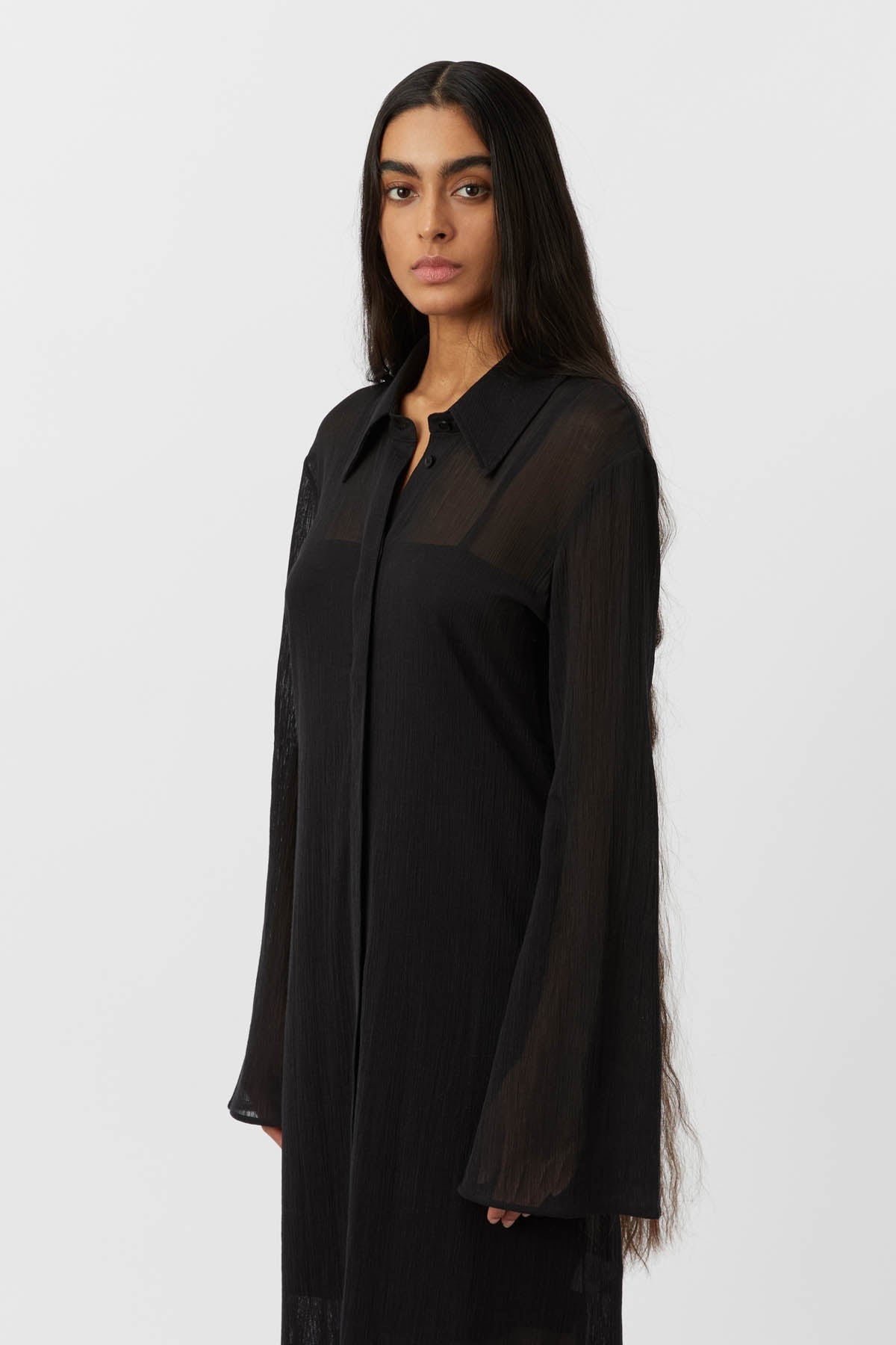 Camilla And Marc | Pia Sheer Texture Dress - Black