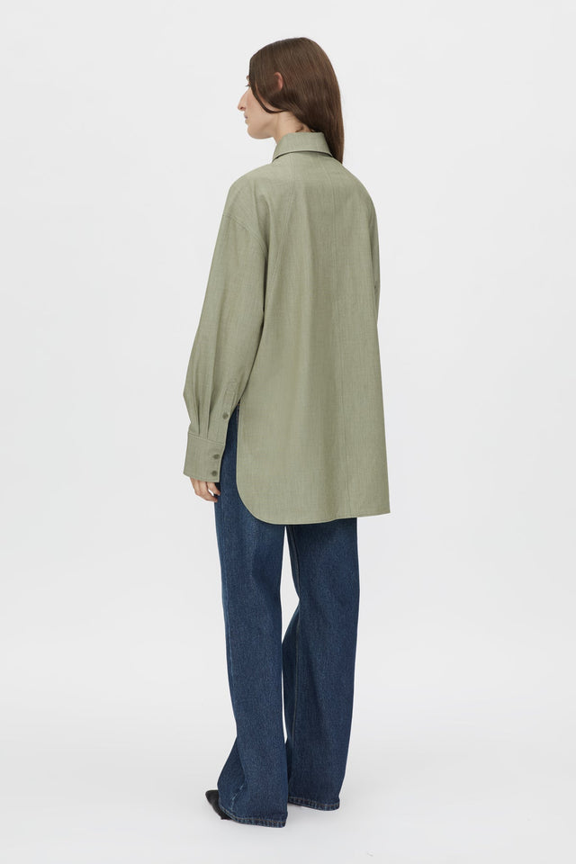 Camilla and Marc | Ramon Shirt - Light Khaki Marle