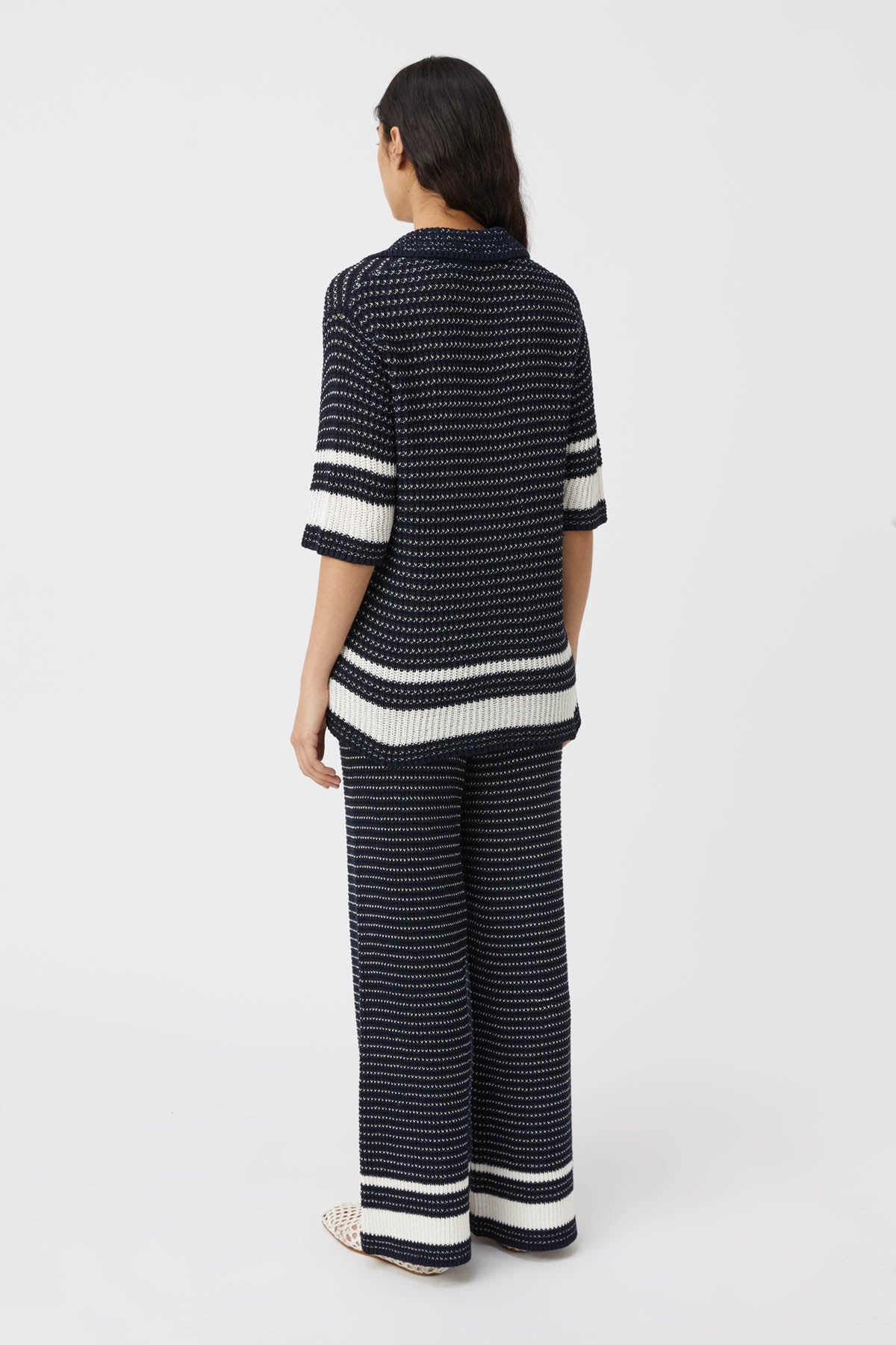 Camilla and Marc | Reef Knit Pant - Navy/Soft White