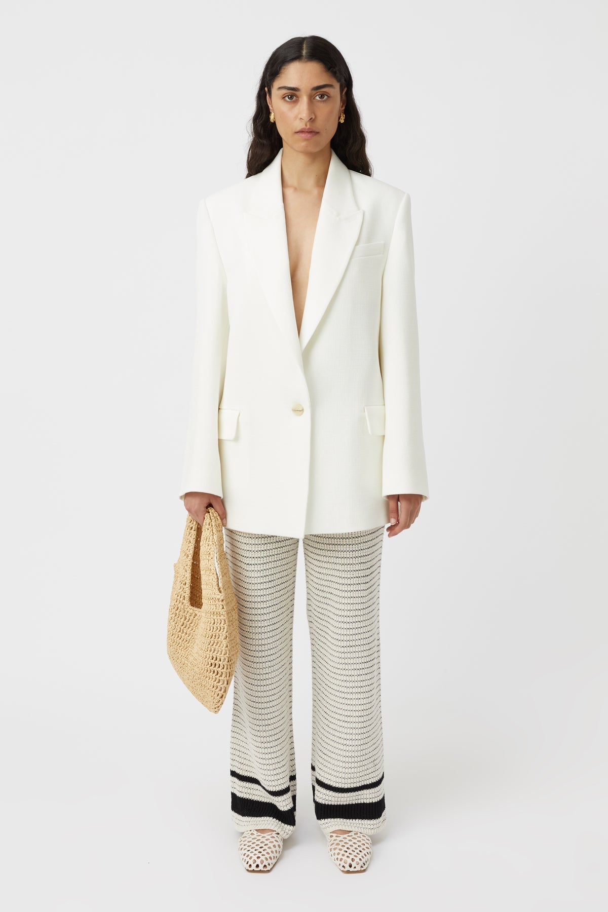 Camilla and Marc | Reef Knit Pant - Cream/Black