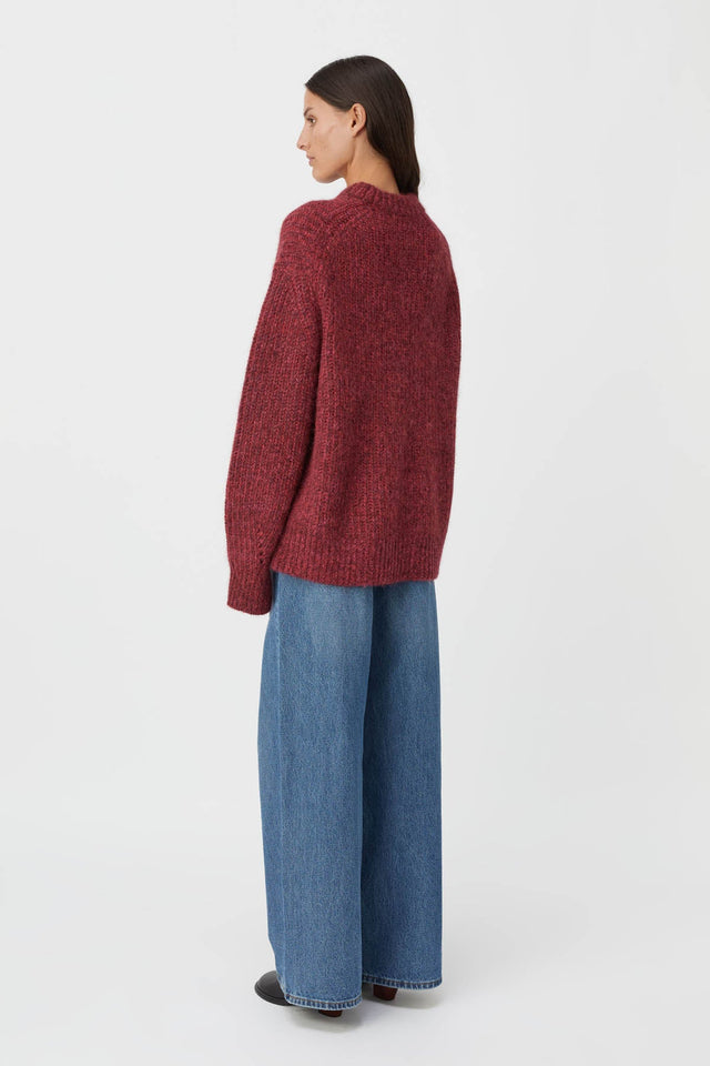 Camilla And Marc | Tasmin Boyfriend Jumper - Magenta