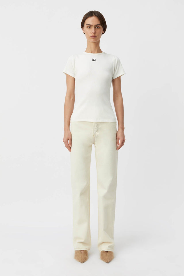 Camilla and Marc | Nora Fitted Tee - Soft White