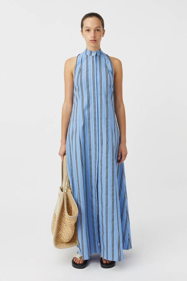 Camilla and Marc | Atoll Stripe Dress - Cornflower Blue Stripe