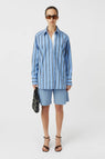 Camilla and Marc | Atoll Stripe Shirt - Cornflower Blue Stripe