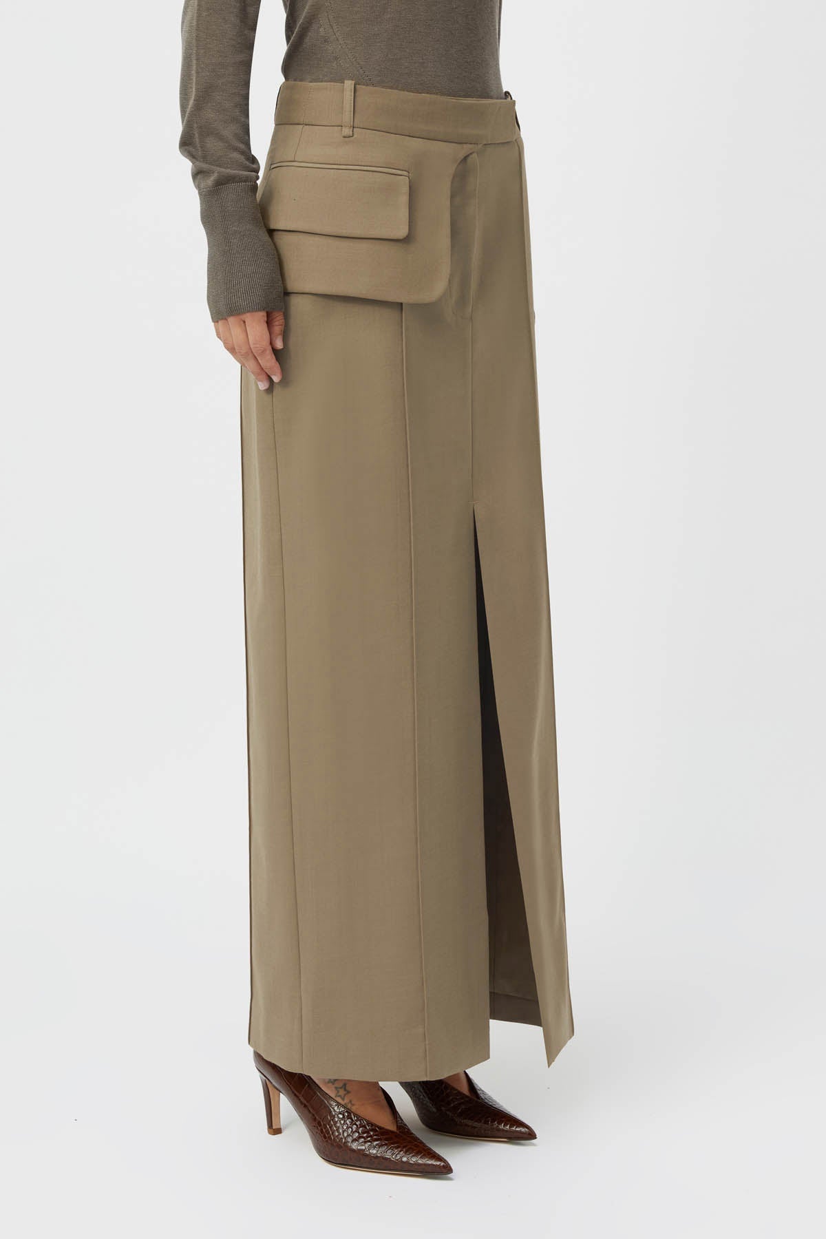 Camilla and Marc | Madero Maxi Skirt - Khaki