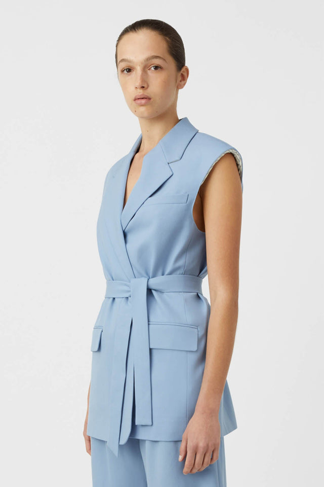 Camilla and Marc | Atlantis Blazer Vest - Cornflower Blue