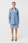 Camilla and Marc | Atoll Stripe Shirt - Cornflower Blue Stripe