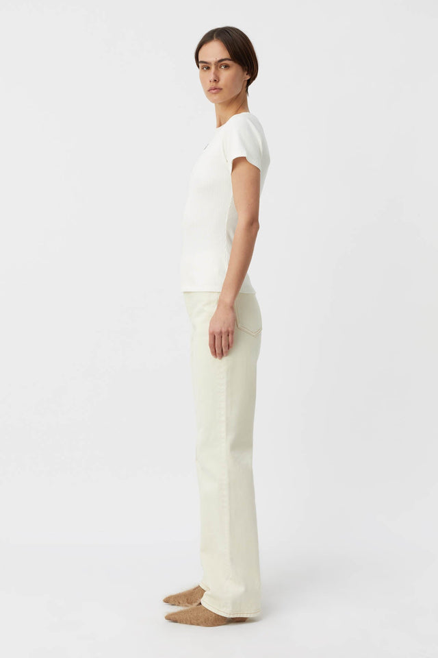 Camilla and Marc | Nora Fitted Tee - Soft White