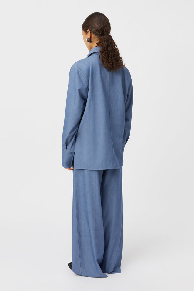 Camilla and Marc | Vania Wide Leg Pant - Blue Marle