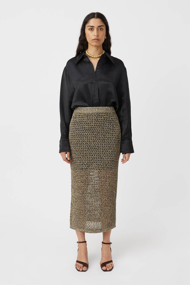 Camilla and Marc | Eclipse Knit Skirt - Neutral