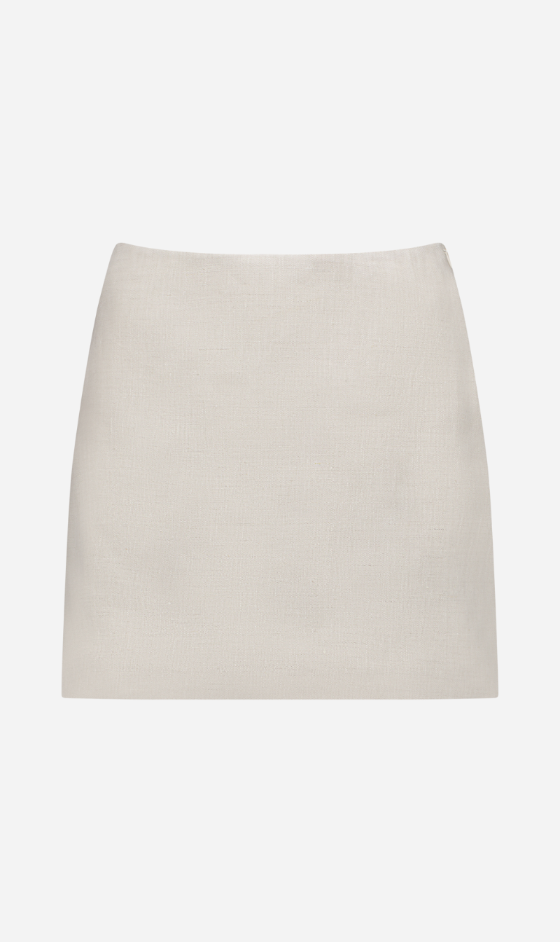 Caitlin Crisp | Birdy Skirt - Natural Linen