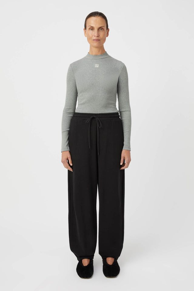 Camilla and Marc | Nora Rib Long Sleeve Top - Grey Marle