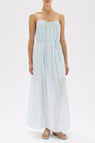 Assembly Label | Cammy Stripe Maxi Dress - Blue Haze/White