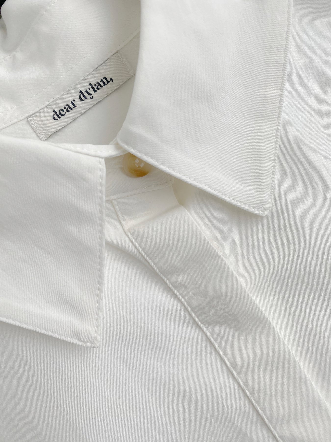 Dear Dylan | Lawn Oversized Shirt - Blanc