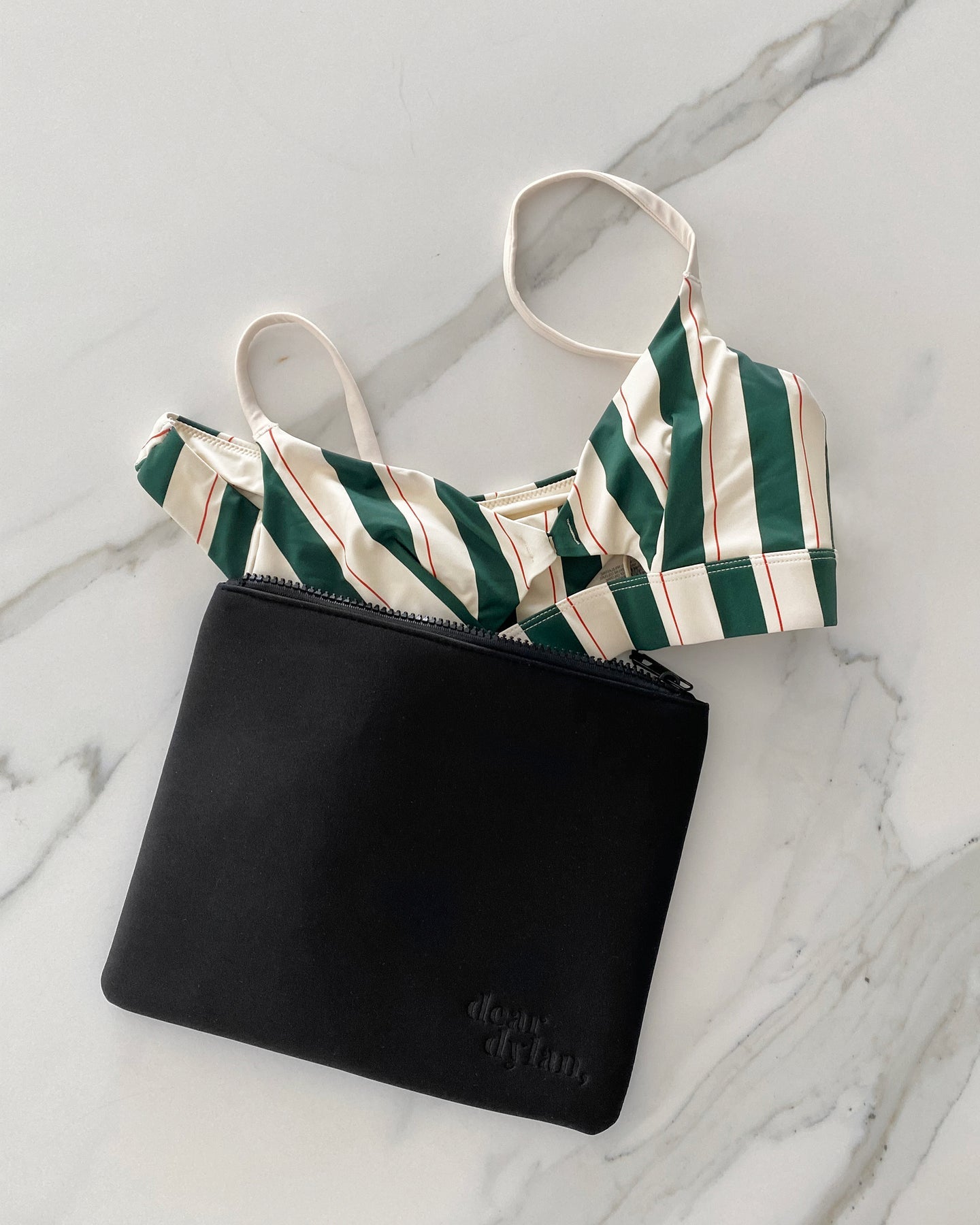 Dear Dylan | Cut Out Swim Bralette - Bistro Stripe